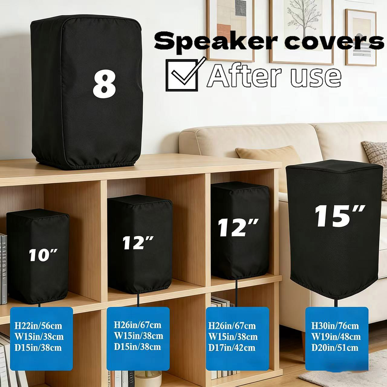 Home Cinema Unit - Housses de protection pour enceintes en