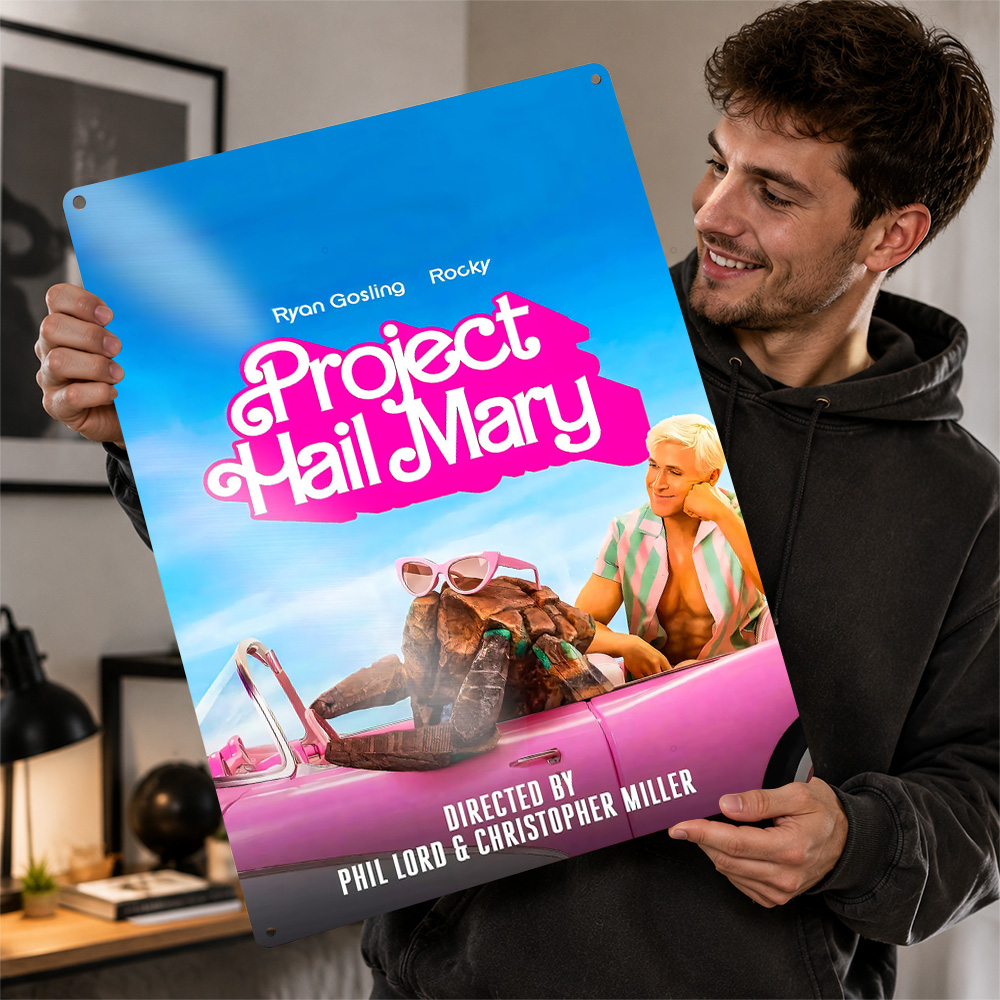 Vintage Home Cinema - Affiche de film Project Hail Mary,