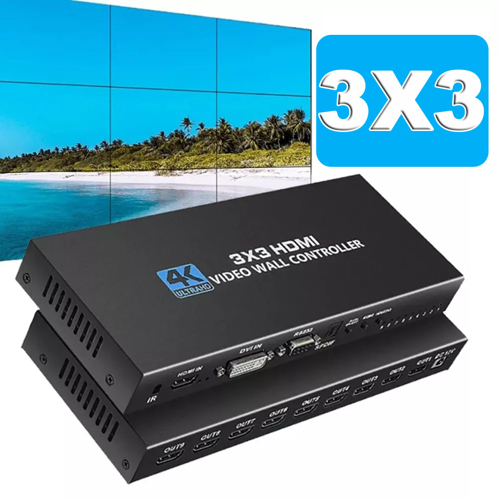 Home Cinema Wall Panels - Contrôleur mural vidéo HDMI 4K, processeur