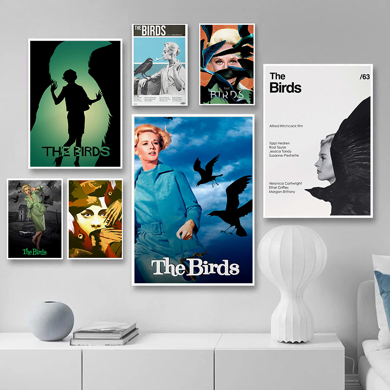 Home Cinema Ultimea - Film d'attelon classique minimaliste, imprimés d'oiseaux,