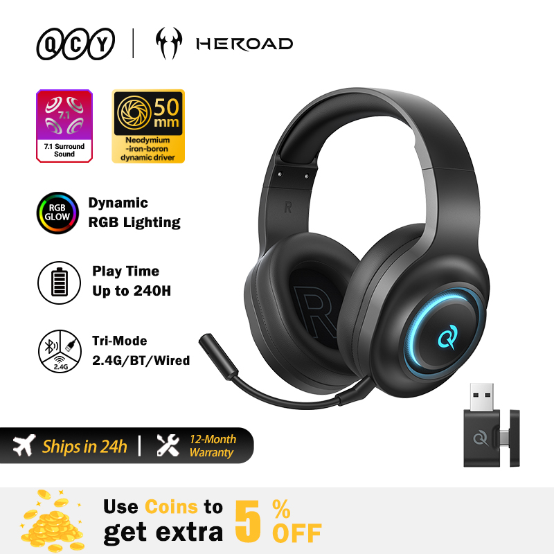 Soundbar Bluetooth Home - Casque de jeu QCY Heroad V200