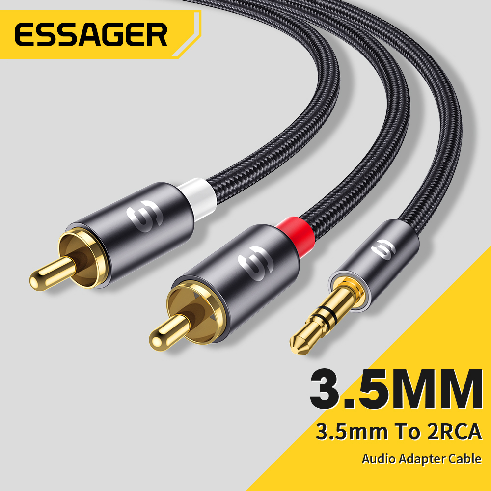Home Cinema Pc - Essager câble Audio RCA stéréo 3.5mm