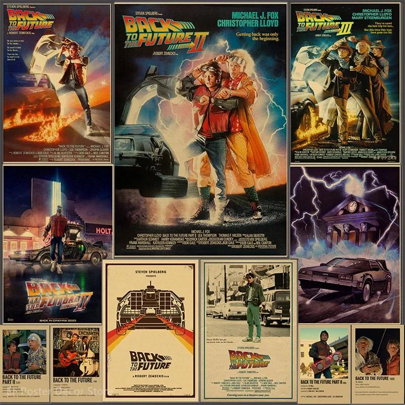 Vintage Home Cinema - Affiche de film Retour vers le