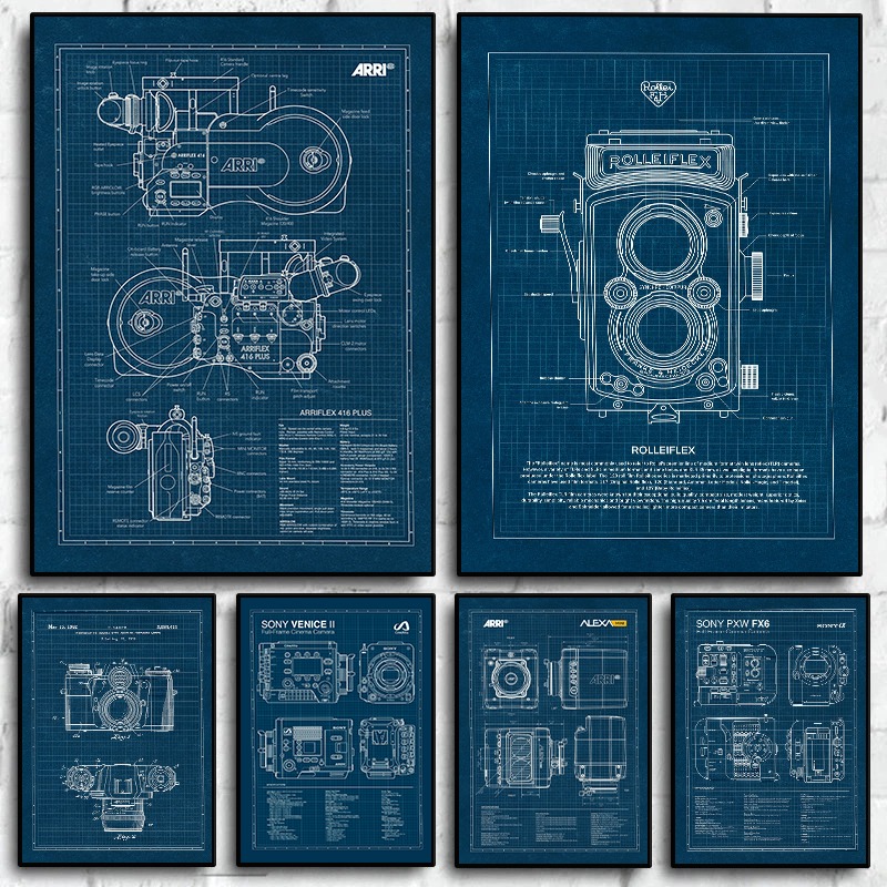 Vintage Home Cinema - Vintage Leica caméra plan affiche photographie