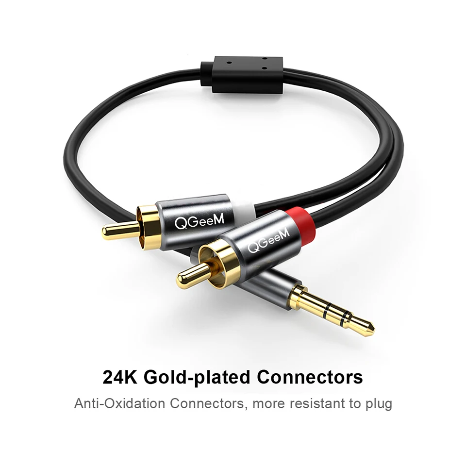 Câble RCA QGeeM 2RCA vers 3.5m - Home Cinema Unit avis et prix