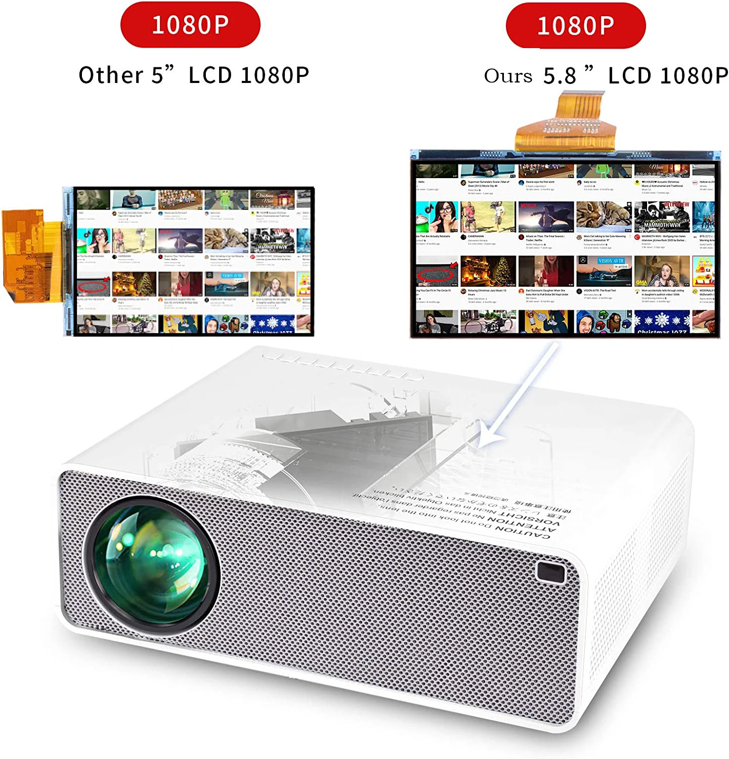 Nouveau projecteur design 1080 - Home Cinema Kids avis et prix
