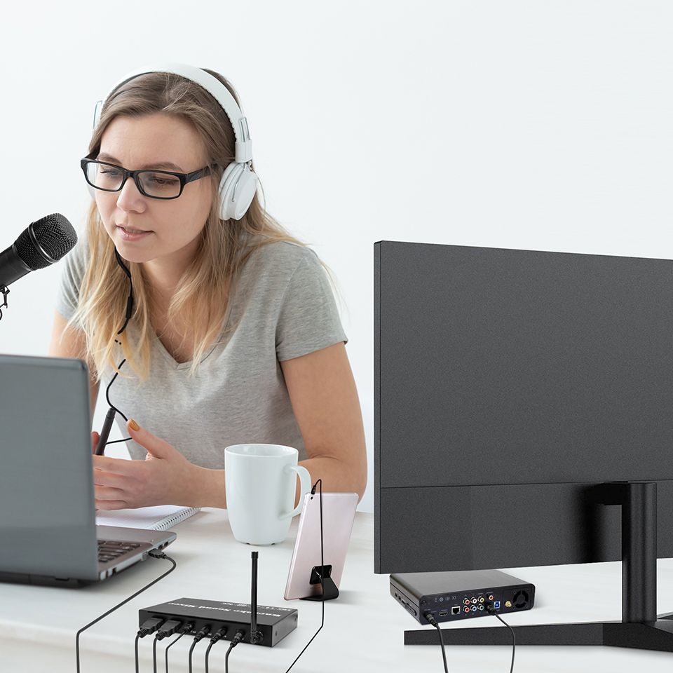 Lecteur de karaoké HDMI, mélan - Soundbar Bluetooth Home avis et prix