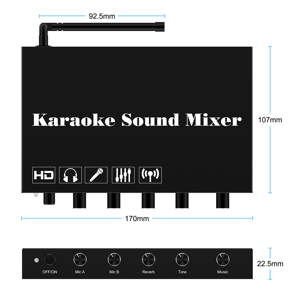 Lecteur de karaoké HDMI, mélan - Soundbar Bluetooth Home avis et prix