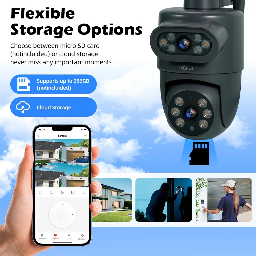 Caméra IP KERUI 5K 10MP HD Wif - Home Cinema Wall Panels avis et prix