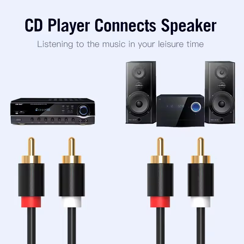 Câble RCA stéréo HIFI 2RCA ver - Home Cinema Pc avis et prix