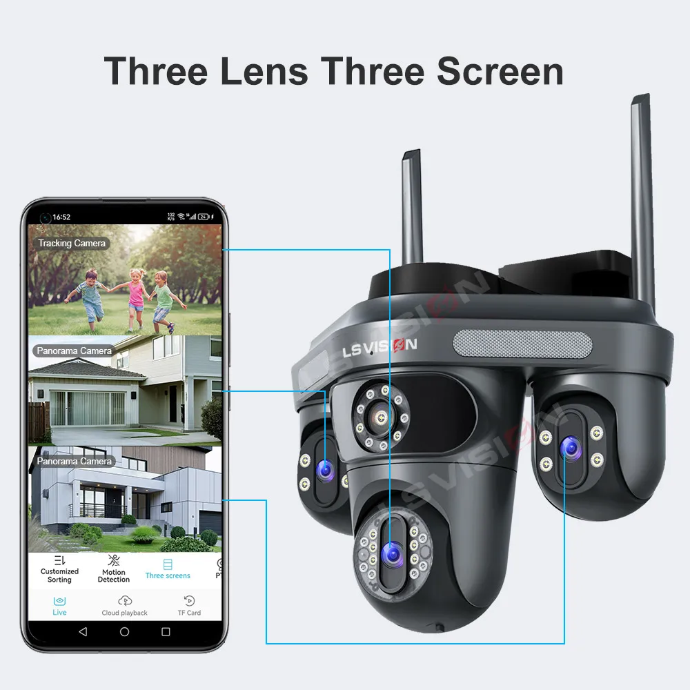 LS VISION Triple Écrans Caméra - Home Cinema Wall Panels avis et prix
