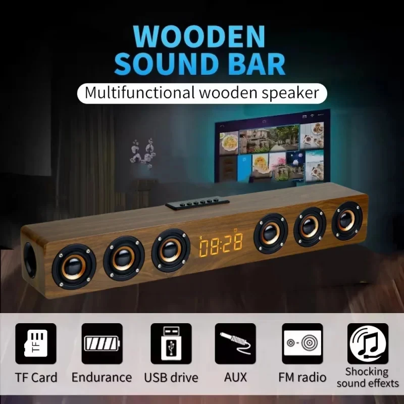 Barre de son Bluetooth en bois - Home Cinema Lg avis et prix