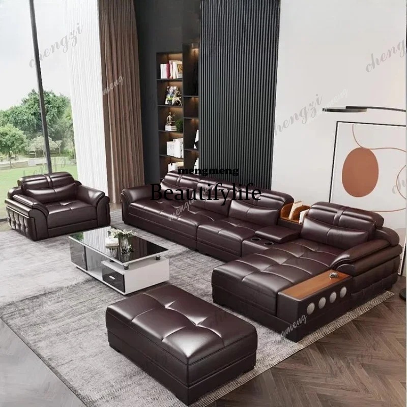 D5556 Canapés en cuir véritabl - Home Cinema In Small Room avis et prix