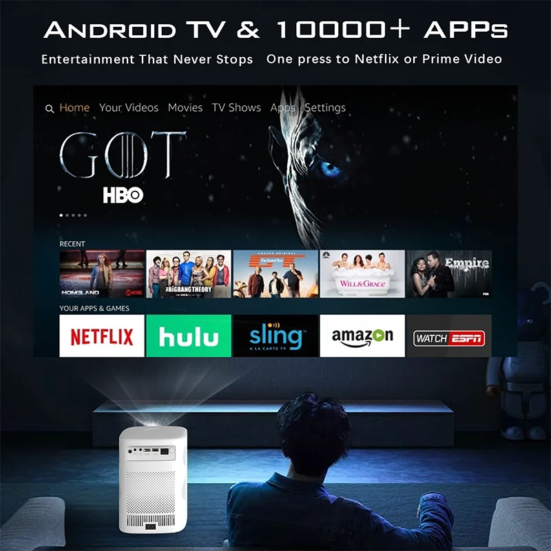 Mini projecteur Android 4K à m - Home Cinema Kids avis et prix